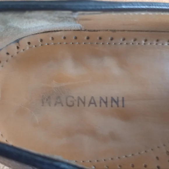 MAGNANNI MENS Black LizardSkin Slipon Penny Loafer Size 11M (94)